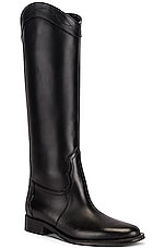Saint Laurent Godiva Boots in Nero, view 2, click to view large image.