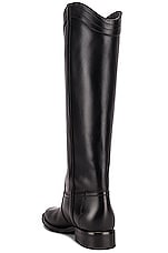 Saint Laurent Godiva Boots in Nero, view 3, click to view large image.