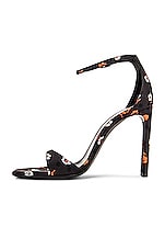 Saint Laurent Bea Ankle Strap Sandals in Nero Multicolor, view 5, click to view large image.