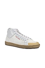 Saint Laurent SL 39 Sneakers in Off White & Blanc Optique, view 2, click to view large image.