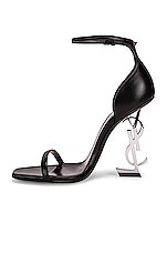 Saint Laurent Opyum YSL Heels in Nero, view 5, click to view large image.