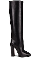 Saint Laurent Cleveland Boots in Nero, view 1, click to view large image.