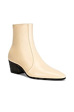Saint Laurent Vassili Booties in Real Beige, view 2, click to view large image.