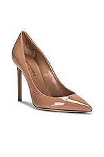 Saint Laurent Anja Pumps in Nude, view 2, click to view large image.