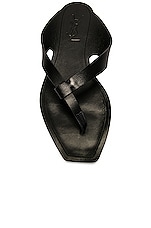Saint Laurent Isla Slides in Nero, view 4, click to view large image.