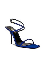 Saint Laurent Baliqua Sandals in Picasso Blue, view 2, click to view large image.