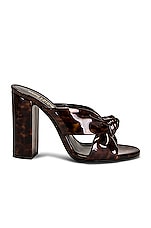 Saint Laurent Loulou 100 Mule Sandals in Manto Naturale, view 1, click to view large image.