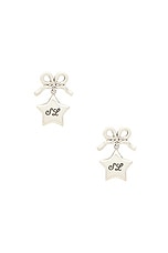 Sandy Liang Pippy Stud Earrings in Sterling Silver, view 1, click to view large image.