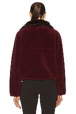 Sandy Liang Dough Fleece Jacket in Brunello, view 5, click to view large image.