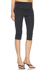 Sandy Liang Solow Capri Pant in Black, view 2, click to view large image.