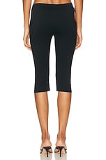 Sandy Liang Ash Capri Pant in Black, view 4, click to view large image.