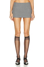 Sandy Liang Combie Skirt in Ash Grey | FWRD Sandy Liang Combie Skirt in Ash Grey | FWRD