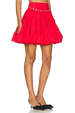 Sandy Liang Chumi Skirt in Red, view 2, click to view large image.