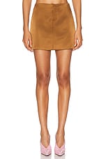 【関税込み】Sandy Liang トープ Jeannie ミニスカート Sandy Liang JARDIN スカート - Brown | FWRD
