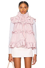 Sandy Liang Trifle Vest in Pink, view 1, click to view large image.