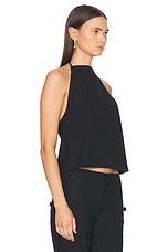 Sandy Liang South Apron Top in Black, view 2, click to view large image.