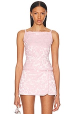 【関税込み】Sandy Liang SSENSE限定 ピンク Arden ミニドレス SSENSE Exclusive Pink Arden Minidress by Sandy Liang on Sale