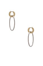 Spinelli Kilcollin Casseus Hoop Earrings in Sterling Silver, view 3, click to view large image.