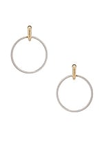 Spinelli Kilcollin Casseus Hoop Earrings in Sterling Silver, view 4, click to view large image.