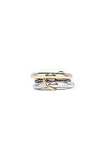Spinelli Kilcollin Libra Ring in 18K Yellow Gold & Silver, view 3, click to view large image.