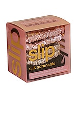 slip Skinnie Scrunchie 6 Pack in Black, Pink & Caramel, view 2, click to view large image.