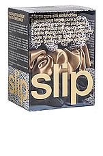 slip Classic Large Scrunchie 3 Pack in Gold, Leopard & Black, view 3, click to view large image.