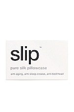 slip King Pure Silk Pillowcase in White, view 2, click to view large image.
