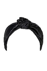 slip Pure Silk the Knot Headband in Black, view 1, click to view large image.