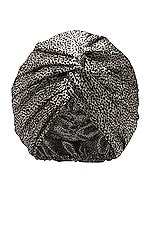slip Pure Silk Turban in Leopard, view 1, click to view large image.