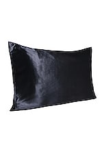 slip King Pure Silk Pillowcase in Black, view 1, click to view large image.