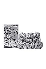 slip Assorted Scrunchie Set Of 3 in Silver, view 1, click to view large image.