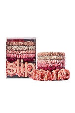 slip Flora Scrunchie Set in Caramel, Cherry, Rose, Dahlia, Rose Gold & Flora, view 1, click to view large image.