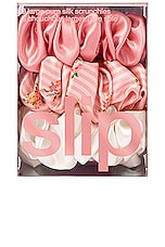slip Large Scrunchies Set Of 3 in Petal, view 3, click to view large image.