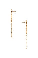 Siena Jewelry Star Moon Earring in 14k Yellow Gold, Diamond, & Sapphire, view 2, click to view large image.