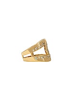 Siena Jewelry Ring in 14k Yellow Gold & Diamond, view 2, click to view large image.