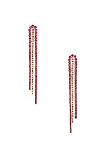 Siena Jewelry Earrings in 14k Yellow Gold, Diamond & Pink Spinel, view 1, click to view large image.