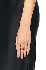 Siena Jewelry Crisscross Ring in 14k Yellow Gold & Ruby, view 2, click to view large image.