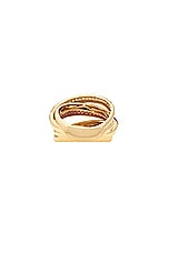 Siena Jewelry Crisscross Ring in 14k Yellow Gold & Ruby, view 4, click to view large image.