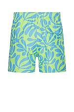 Solid & Striped The Classic Swim Shorts in Leaf Print, view 2, click to view large image.