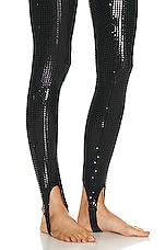 Shoreditch Ski Club Disco Sequin Catsuit in Black, view 4, click to view large image.
