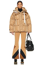Shoreditch Ski Club Willow Puffer in Conker Brown, view 1, click to view large image.