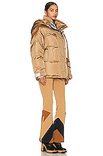 Shoreditch Ski Club Willow Puffer in Conker Brown, view 3, click to view large image.