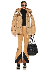 Shoreditch Ski Club Willow Puffer in Conker Brown, view 6, click to view large image.