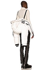 Shoreditch Ski Club Willow Short Puffer in White, view 6, click to view large image.