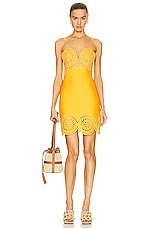 Stella McCartney Mini Dress in Sunflower, view 1, click to view large image.
