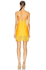 Stella McCartney Mini Dress in Sunflower, view 3, click to view large image.
