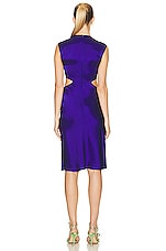 Stella McCartney Sleeveless Midi Dress in Sapphire Blue, view 3, click to view large image.