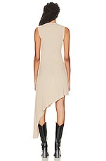 Stella McCartney Rib Knit Dress in Oat, view 5, click to view large image.