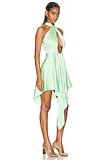 Stella McCartney Keyhole Dress in Fluo Mint, view 2, click to view large image.