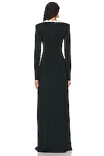 Stella McCartney Crystal Braided Dress in Black, view 3, click to view large image.